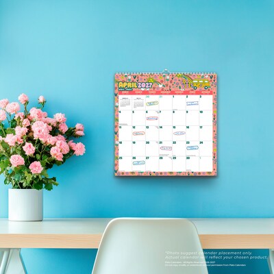 2026-2027 Plato Good Vibes 12" x 12" Academic Monthly Wall Calendar (9798330709212)