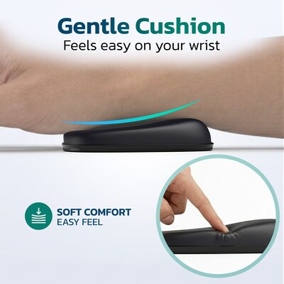 Purely E280 Memory Foam Non-Skid Wrist Rests, Black (PCCE280BK)