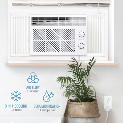 Keystone 115-Volt 5,050 BTU Window Air Conditioner, White (KYST051AD)