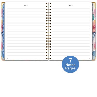 2026-2027 Excello Brands 8.5" x 11" Academic Weekly & Monthly Planner, Paperboard Cover, Watercolor Butterflies(NAY27-8511LP-33)