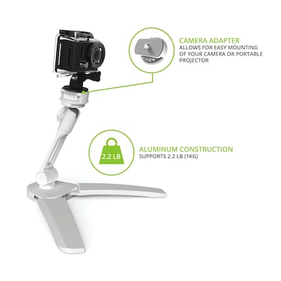 Kanto Universal Phone and Tablet Stand with Mounting Brackets, White (DS150W)