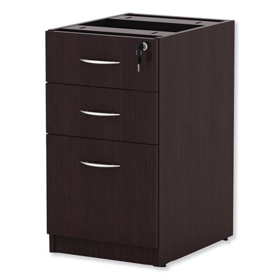 Alera Valencia Box/box/file Full Pedestal, 15 5/8w X 20 1/2d X 28 1/2h, Espresso