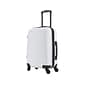 DUKAP ADLY Polycarbonate/ABS Carry-On Suitcase, White (DKADL00S-WHI)