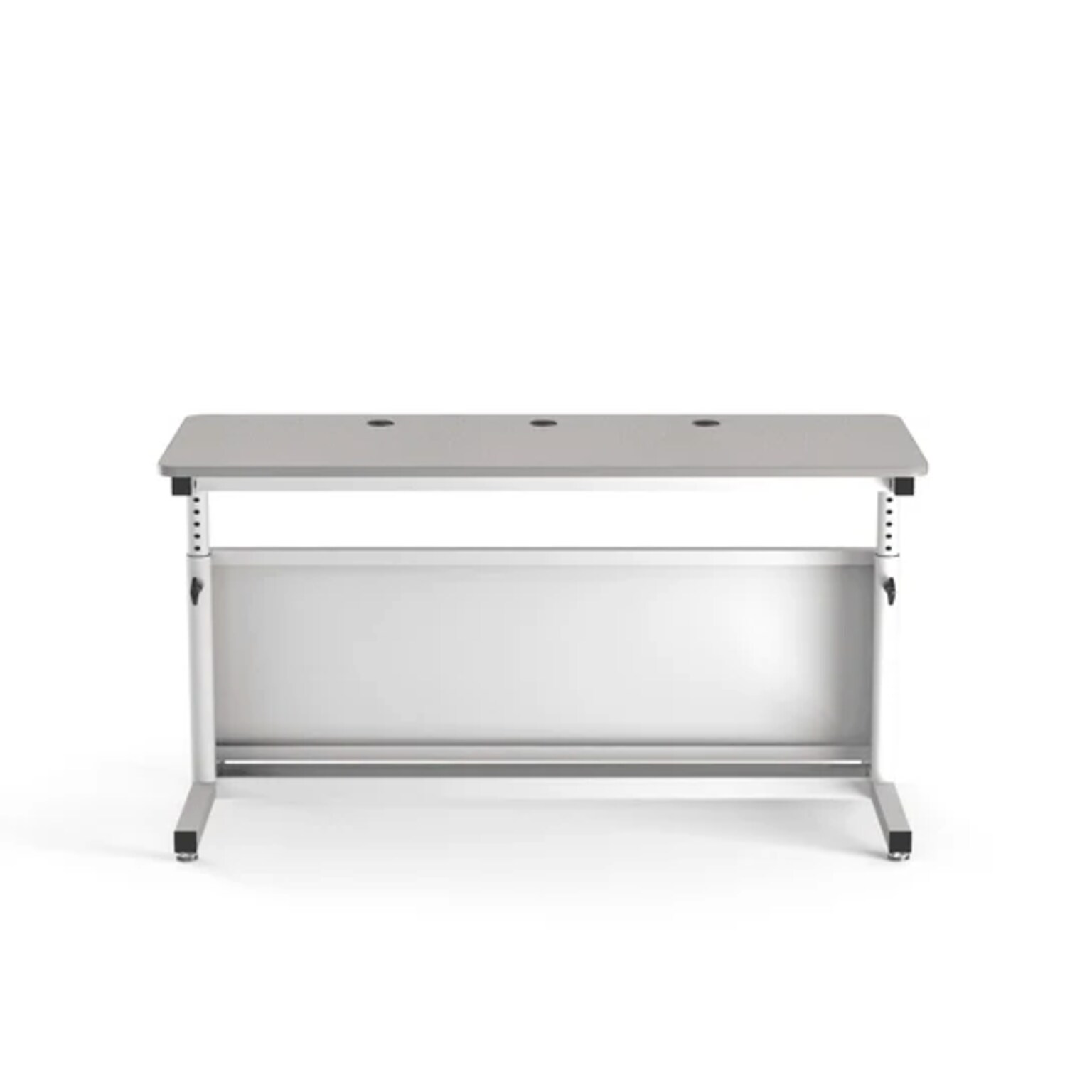 VersaDesk Deluxe 60W Manual Adjustable Standing Computer Table, Grey/White (CTL6030-WG)