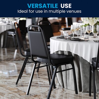 Flash Furniture HERCULES Series Vinyl Banquet Chair, Black (FD-BHF-1-GG)