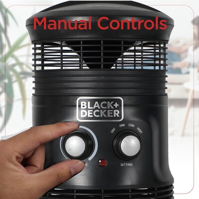 Black & Decker 1500-Watt Portable Electric Heater, Black (BHDS156)