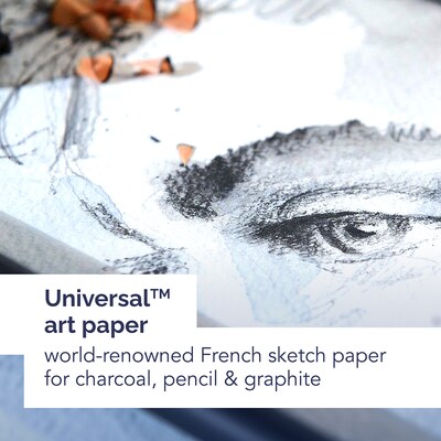 Canson Artist Series 11 x 14 Wire Bound Universal Drawing Sketch Pad, 100 Sheets/Pad (MCXC10051085