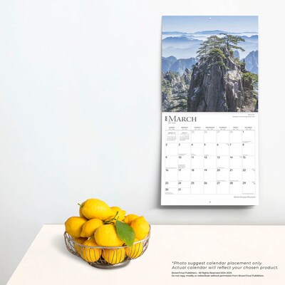 2025 BrownTrout World's Greatest Mountains 12" x 12" Monthly Square Wall Calendar (9781975475338)