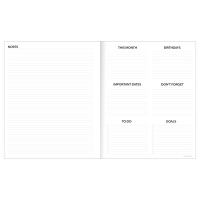 2026-2027 TF Publishing Blocked Colors 9" x 11" Academic Year Monthly Planner, Paperboard Cover (AY27-4508)