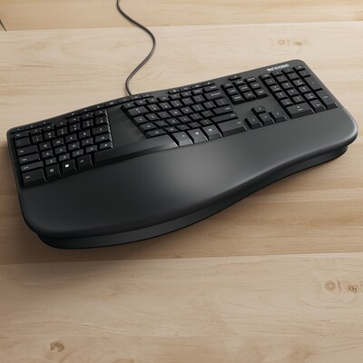 Incase Designed by Microsoft Wired Ergonomic Keyboard, Black (LXM-00001)