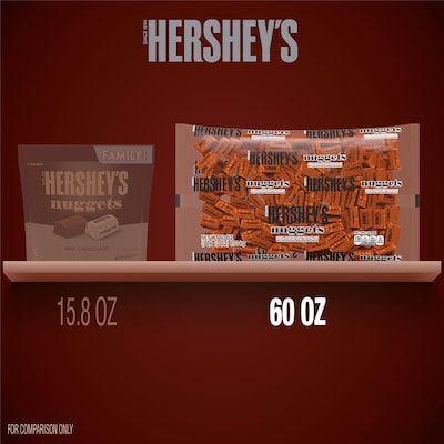 Hershey's Nuggets Milk Chocolate, Toffee and Almonds Candy Bulk Bag, 60 oz (HEC01685)