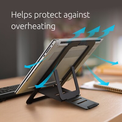 Kensington Adjustable Aluminum Laptop Stand, Black (K50428WW)