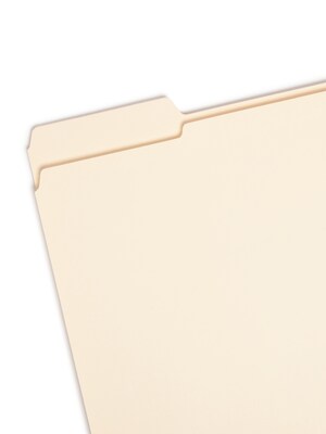 Smead File Folders, Reinforced 1/3-Cut Tab, Letter Size, Manila, 100/Box (10335)