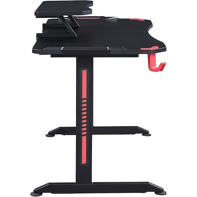 Lorell 48" W Gaming Desk, Black (LLR84393)