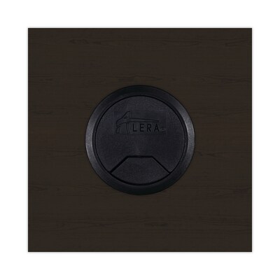 Alera Valencia Series Reversible Return/bridge Shell, 47 1/4w X 23 5/8d, Espresso