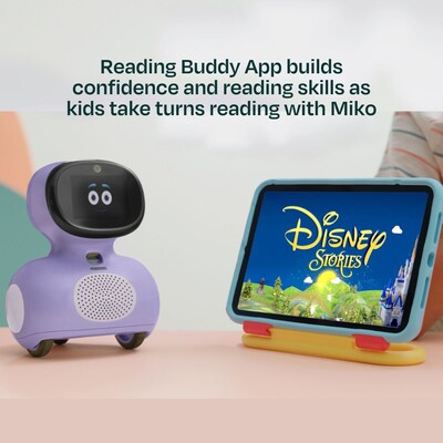 Miko Mini AI-Powered Smart Robot for Kids, Purple (EMK4P)