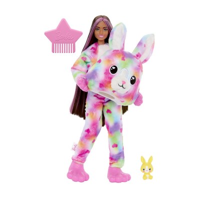 Mattel Barbie Cutie Reveal Doll Color Dream Series, Bunny Plush Costume (HRK38)