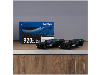 Brother Genuine TN920XL2PK Black High-yield Toner Cartridge, Two Pack