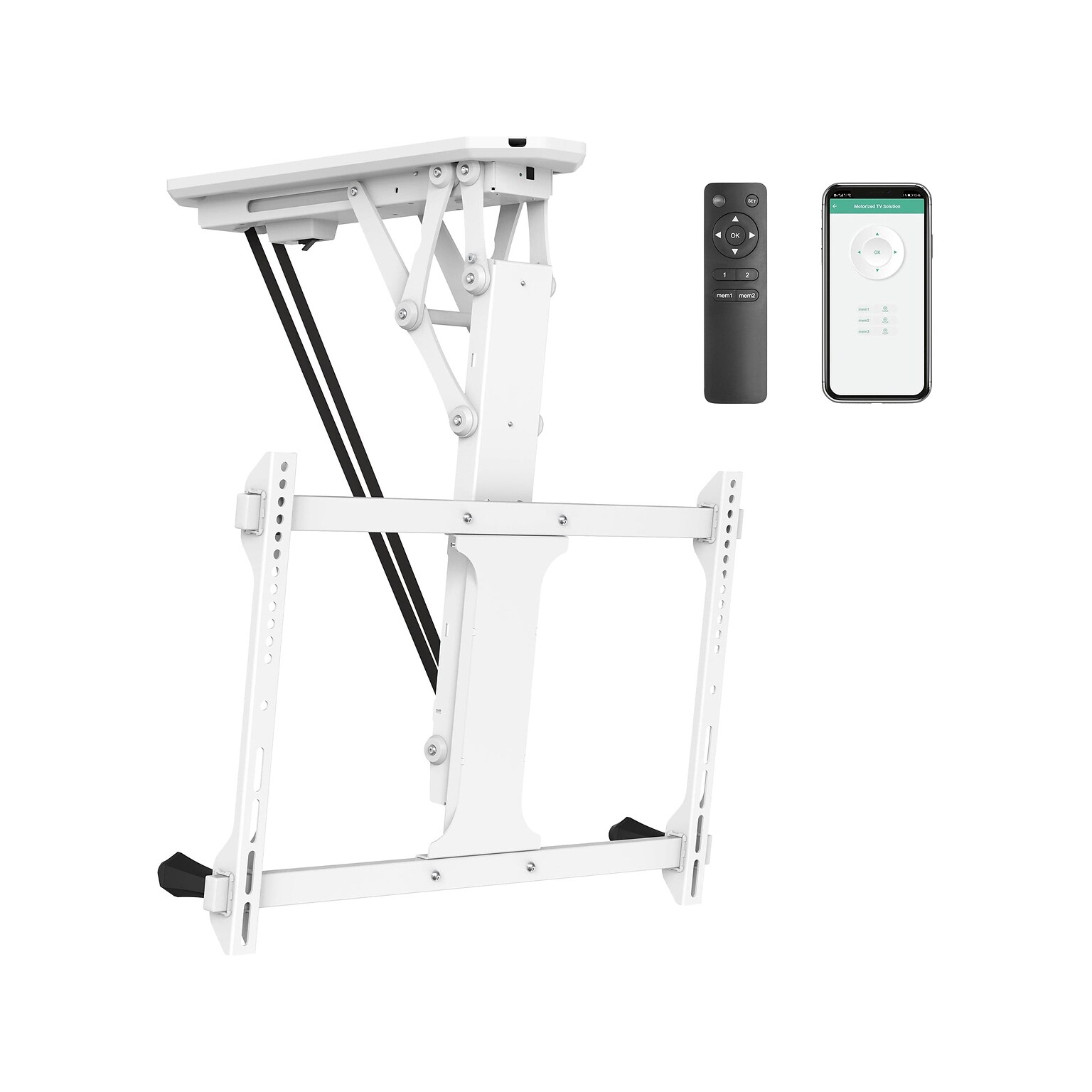 Mount-It! Full-Motion Motorized Ceiling TV Mount, 77 Lbs. Max. (MI-4224W)