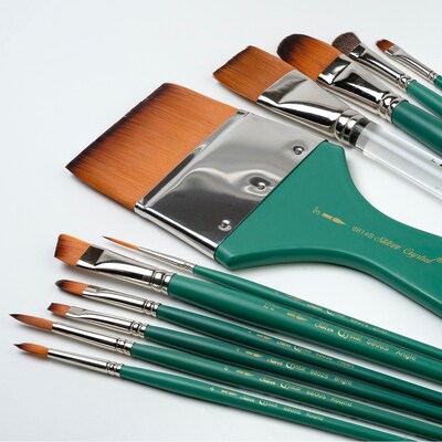 Silver Brush Crystal Variety Brush Set, 11/Pack (SLVCR6869)