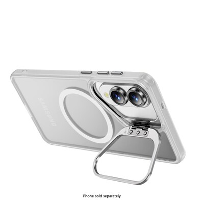 SaharaCase Venture Series Kickstand MagSafe Phone Case for Samsung Galaxy S25 Edge, Shock Absorbing, Clear (CP00827)