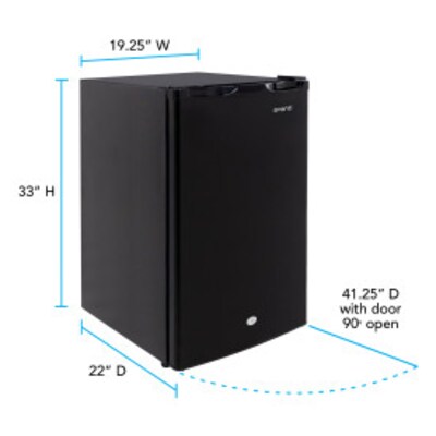 Avanti 4.4 Cu. Ft. Refrigerator, Black (AR4446B)