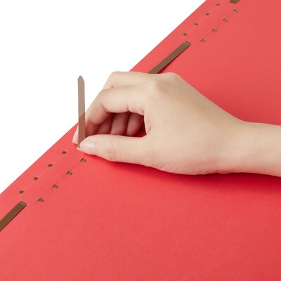 Staples® Reinforced Classification Folders, 2" Expansion, Legal Size, Red, 50/Box (TR18692)