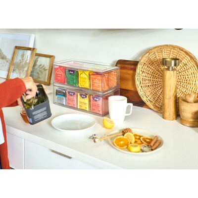 iDESIGN Tea Drawers, Clear, 4/Set (27749M4)
