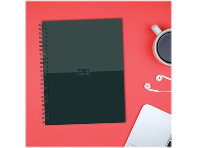 Willow Creek Fitness 8.5" x 11" Monthly Planner, Green  (40331)