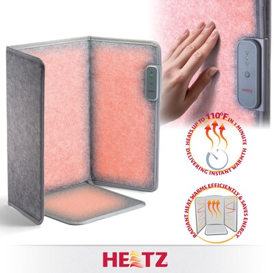 Heetz Portable Radiant Electric Heater, Gray (HTZ100)