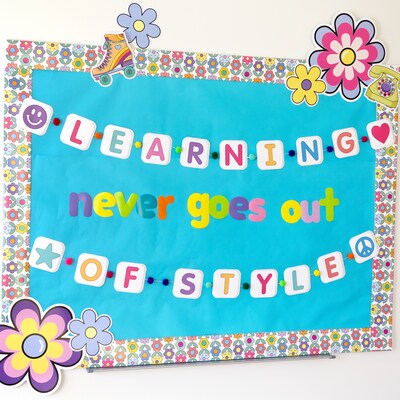 Carson-Dellosa Happily Ever Elementary Retro Remix Groovy Flower Cutouts (120656)