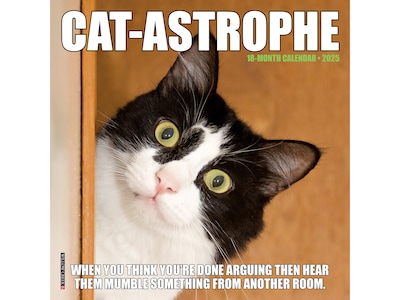 2025 Willow Creek Cat-astrophe 7 x 7 Monthly Wall Calendar (45688)