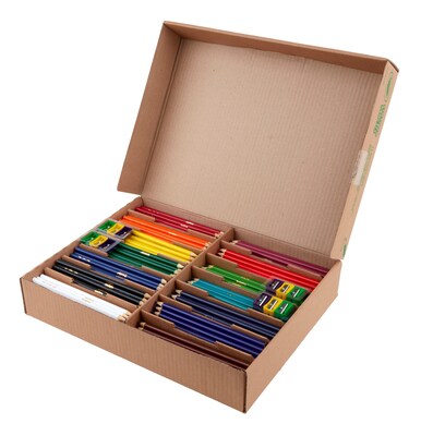 Crayola Classpack Kids' Colored Pencils, Assorted Colors, 462 Pencils/Box, (68-8462)