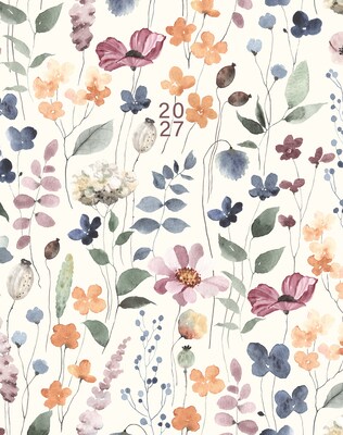 2027 Willow Creek Garden Botanical 6.5 x 9.5 Monthly Desk Calendar, Assorted Colors (66393)