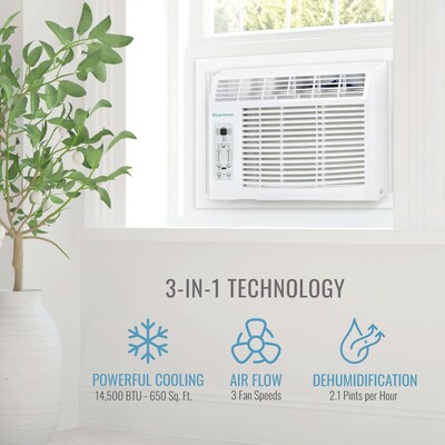 Keystone 14,500 BTU Window Air Conditioner with Remote, White (KSTAW14CE)