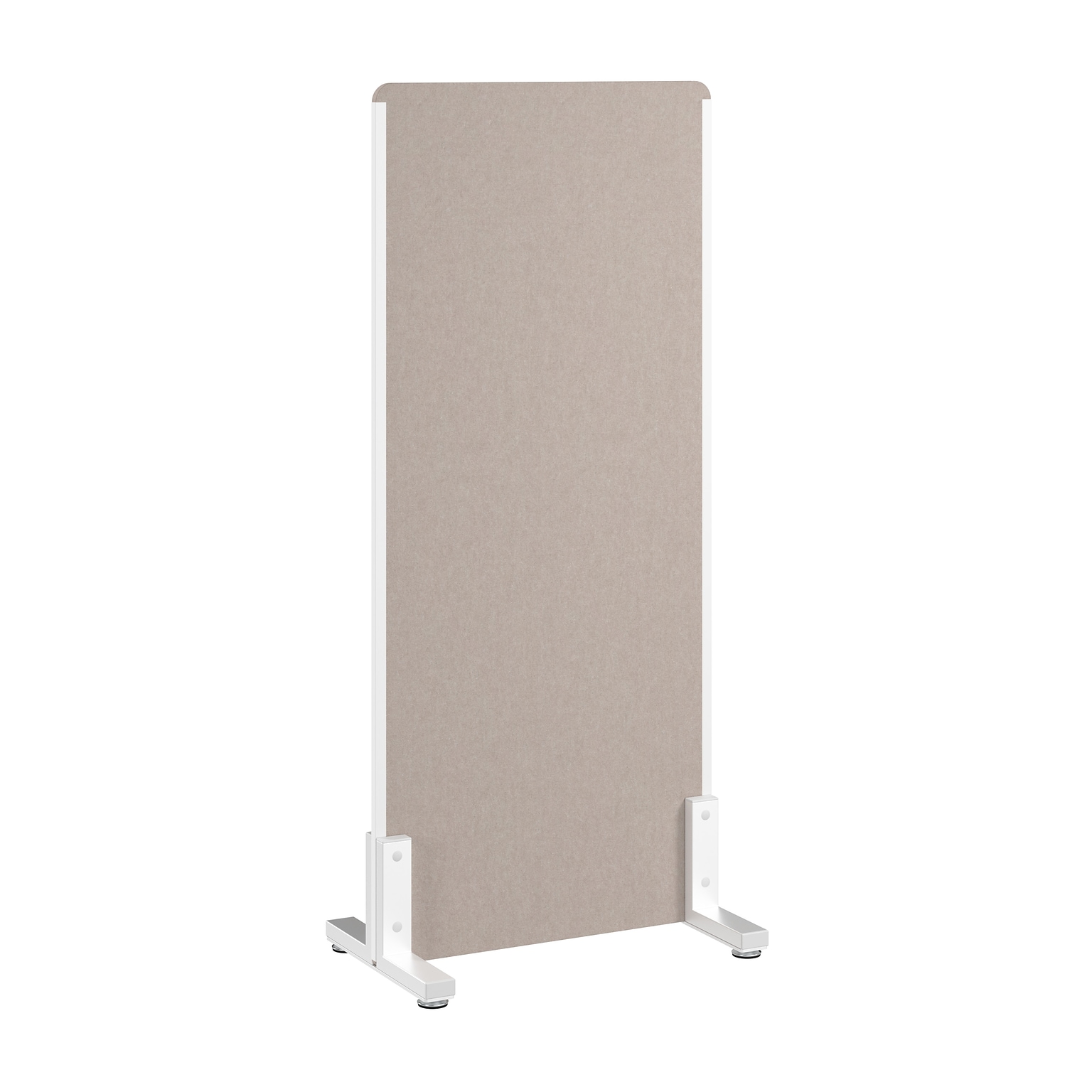Bush Business Furniture Fabric Freestanding Privacy Panel, 55H x 24W, Warm Beige (PSP224WB-03)