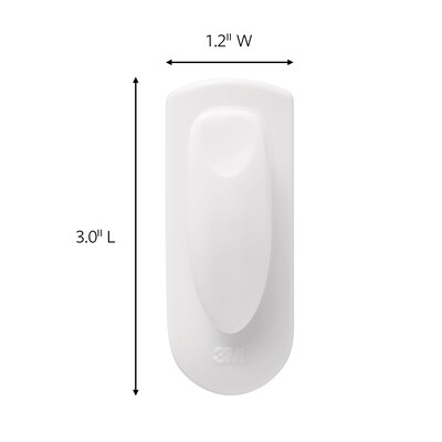 Command Jumbo Spring Clip, White (17005-ES)