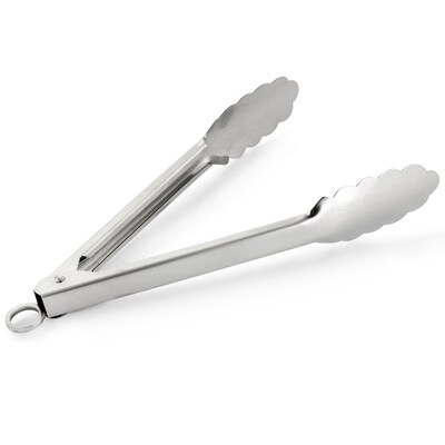 Martha Stewart Easy-Lock Tongs, Silver (935117593M)