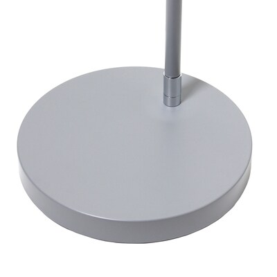 Simple Designs Sleek Essentials 54.5" Metal Floor Lamp with Wire Cage Shade, Gray (LF1050-GRY)