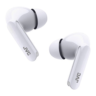 JVC Ultra-Compact True Wireless Earbuds with Charging Case, Bluetooth, Coconut White (HAD5TW)