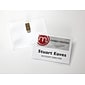 Avery Clip Style Laser/Inkjet Name Badge Kit, 3" x 4", Clear Holders with White Inserts, 50/Box (74536)