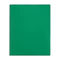 Staples® 2-Pocket Portfolio with Fastener, Green (55476)