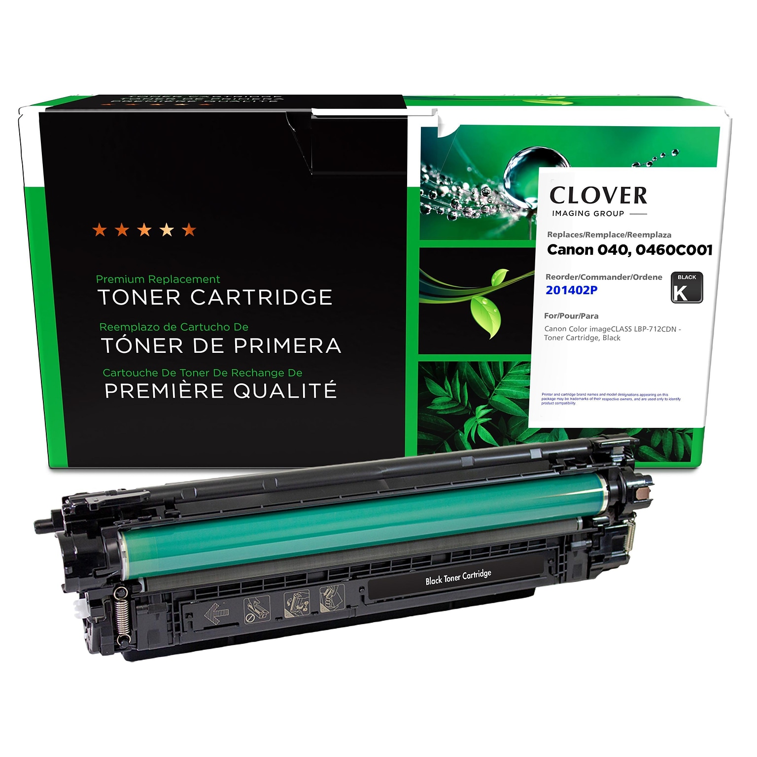 Clover Imaging Group Remanufactured Black Standard Yield Toner Cartridge Replacement for Canon 040 (0460C001)