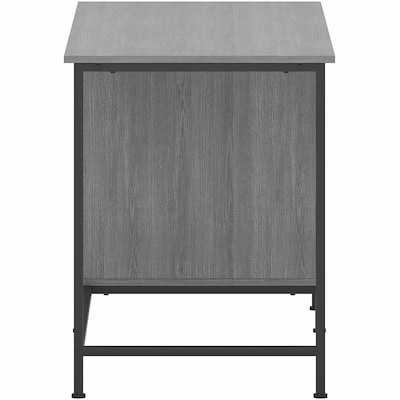 Lorell SOHO 55" W Desk with Side-Drawers, Charcoal (LLR97616)