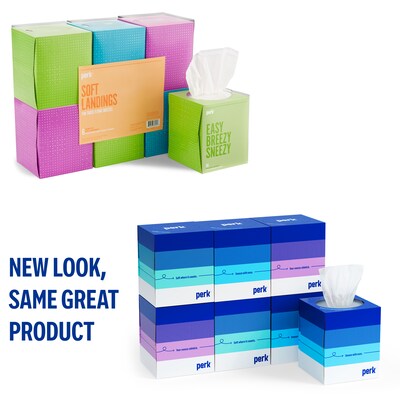 Perk™ Ultra Soft Tissue, 2-Ply, 95 Sheets/Box, 6 Boxes/Pack (PK57779)
