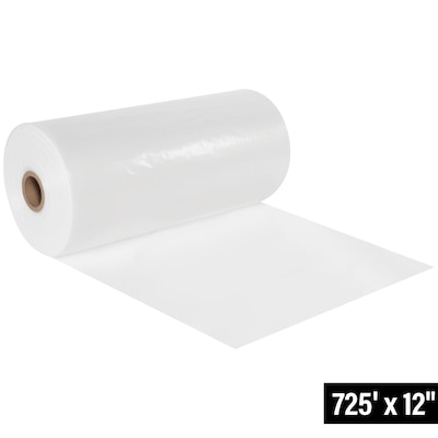 6 Mil Poly Tubing, 12" x 725", Clear (PT1206)