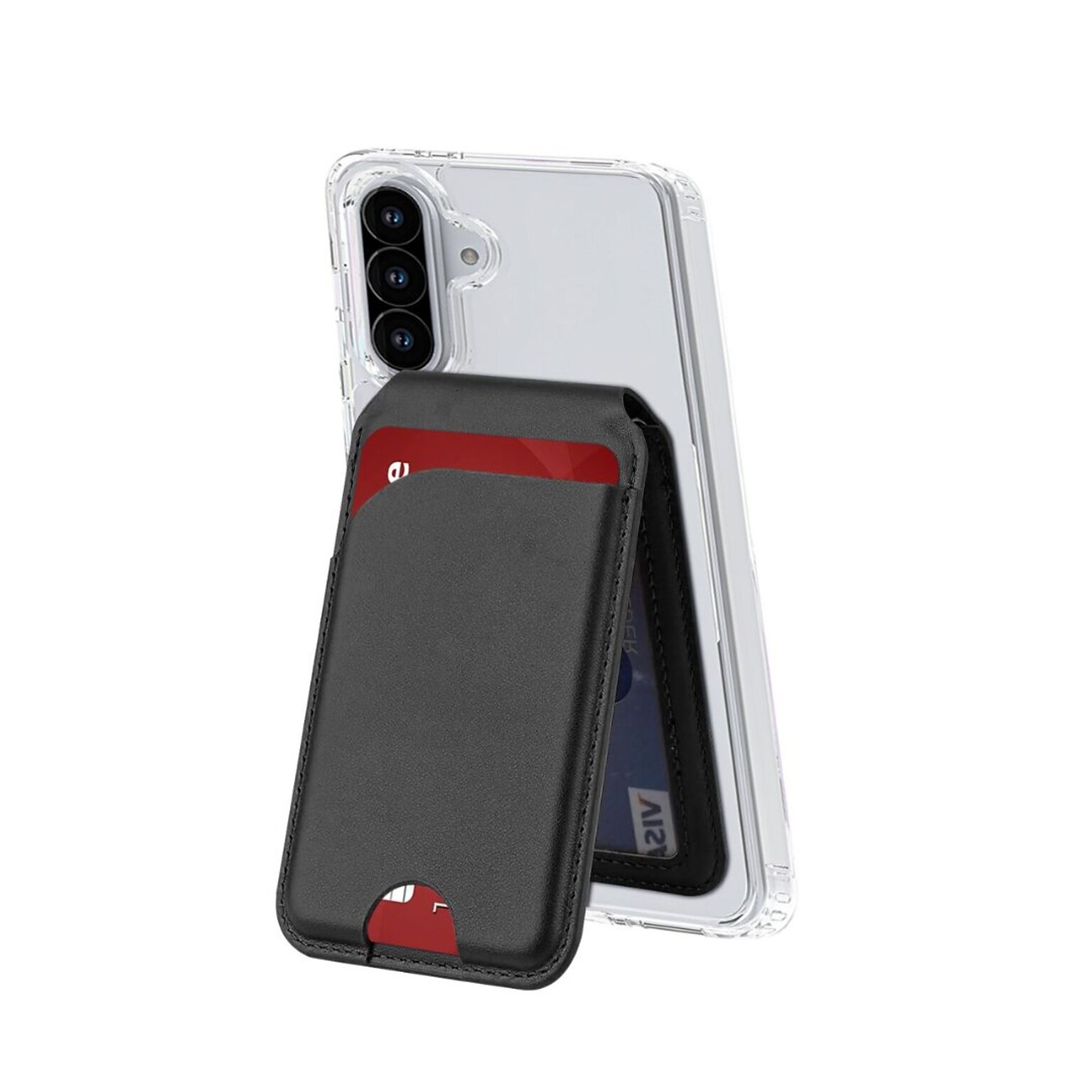 SaharaCase Venture Wallet for Galaxy A56 5G, Shock Absorbing, Clear/Scorpion Black (CP00738)