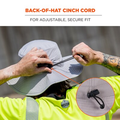Chill-Its 8939 Cooling Bucket Hat, Gray (12666)