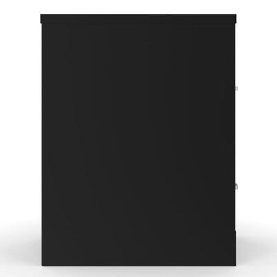 Quill Brand® 2-Drawer Vertical File Cabinet, Locking, Letter, Black, 22"D (22335D)