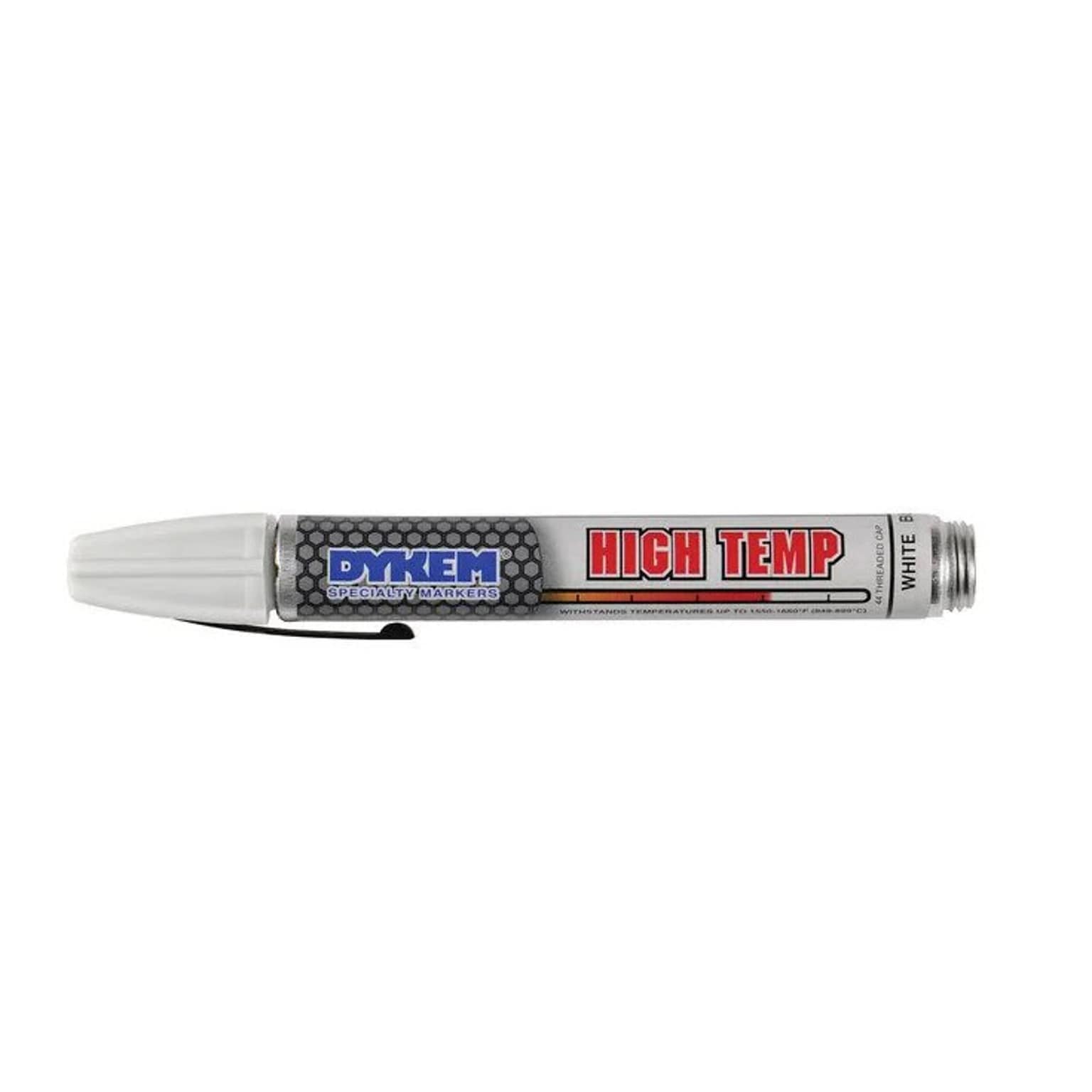 DYKEM High Temp 44 Valve Action Paint Marker, Medium Tip, White (44219)